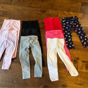 9 Pairs of 4T Girls Leggings